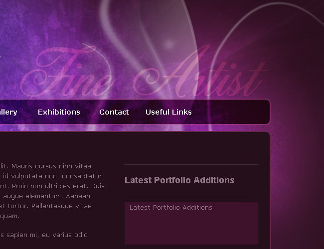 Purple Website Template