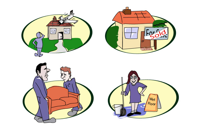 Cartoon Illustrations for Property Management Company